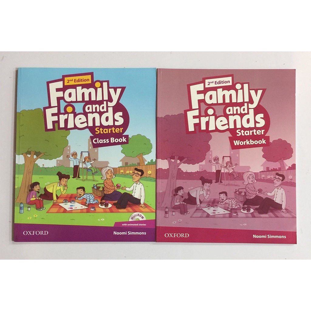 Sách- (Bộ 2 cuốn) Family and Friends Starter - Bản 2nd - tặng file nghe ...