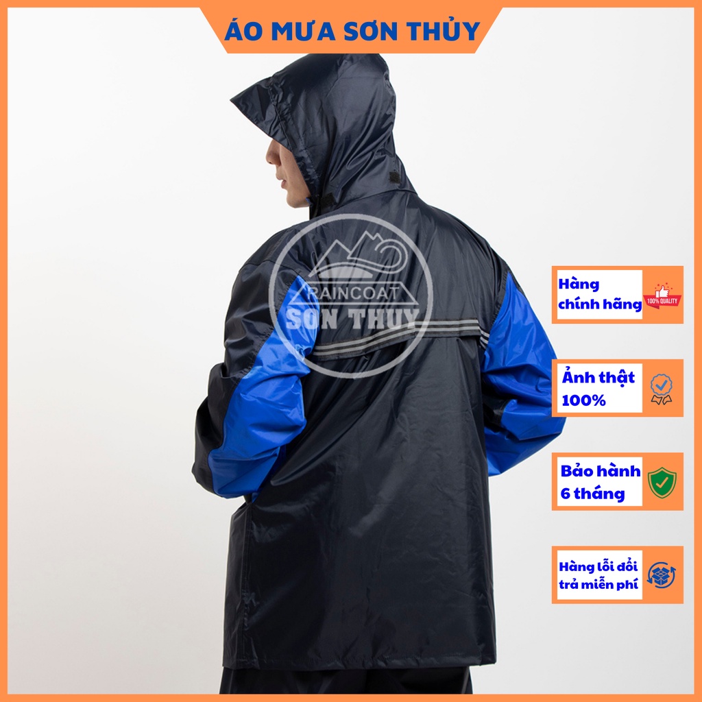 Bộ áo mưa 2 lớp Sơn Thủy- bộ quần áo đi mưa chống lạnh K4 | BigBuy360 - bigbuy360.vn