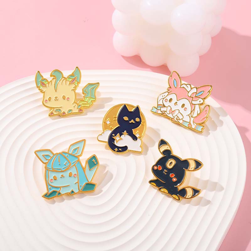 HK1 Anime Pikachu Men Thổ Cẩm Chân Hoạt Hình Dễ Thương Pokémon Vé Áo Huy Hiệu Trang Sức Thời Trang Phụ Kiện Quà Tặng Cho Bạn Bè