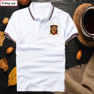 Áo Polo, áo di chuyển, vải mè co giãn 4 Chiều – Có In Logo Đội Tuyển Bồ Đào Nha ( Nhắn shop logo mong muốn in)