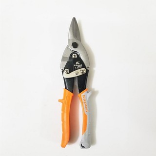 Kéo cắt thạch cao cắt tôn mũi thẳng Kapusi Nhật Bản 10 inch (25cm), thép CR-V, Bh 12 tháng