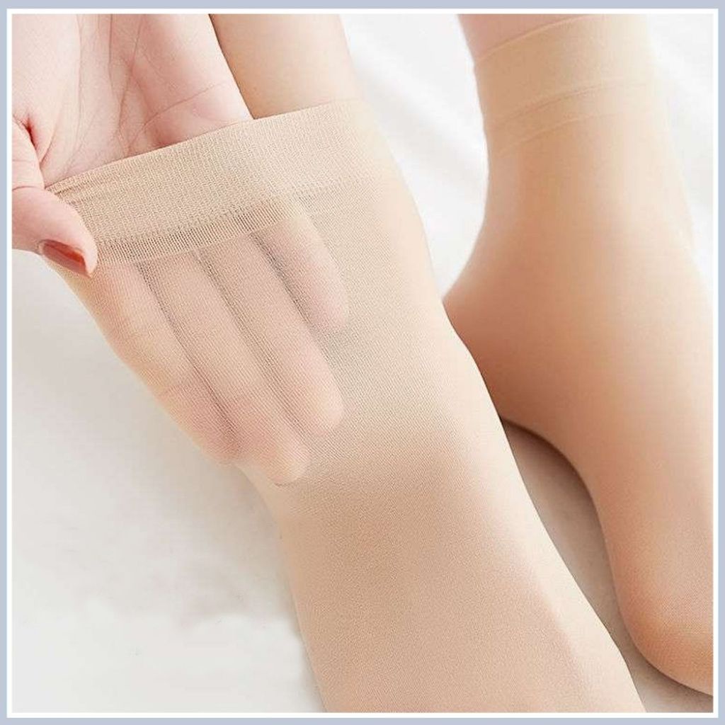 Tất vớ nữ cổ ngắn màu da thật chân, siêu mỏng thông thoáng mềm mịn đẹp và dễ thương LANIXA T9111