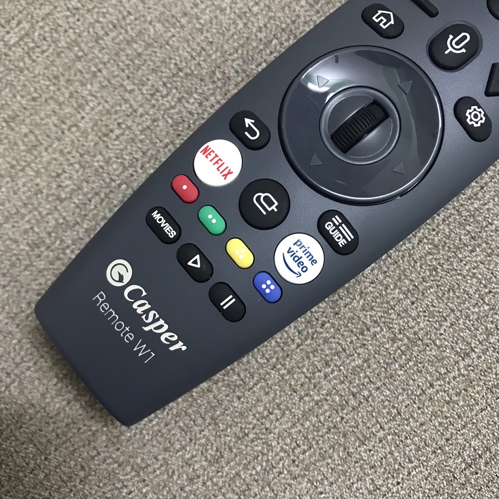 Điều khiển tivi casper giọng nói w1, Remote Smart Tivi Casper 4K 55 Inch 55UW6000