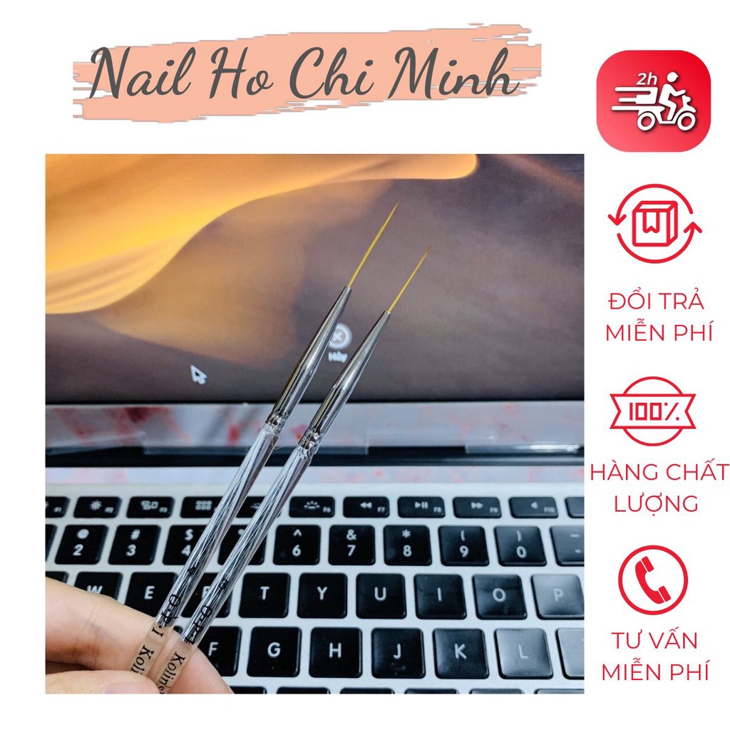 Cọ Vẽ Nét O.P.I , Cọ Râu Kẻ Thẳng Lông Mềm Vẽ Móng Siêu Mảnh Nét Nhỏ