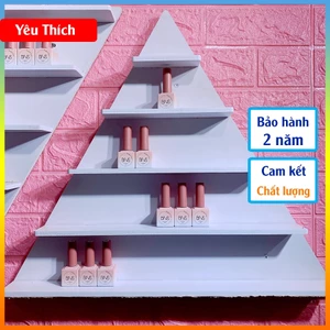 Kệ Nail tam giác treo tường bằng gỗ