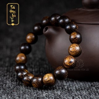 Vòng Tay Trầm Hương Sánh Chìm  Cao Cấp Trầm Hương Yên Lộc THYL043 Đủ Kích Thước Nam Nữ