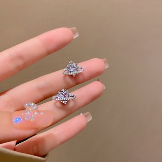 Khuyên Tai Đính Đá Hình Galaxy Độc Đáo Phong Cách Hàn Quốc