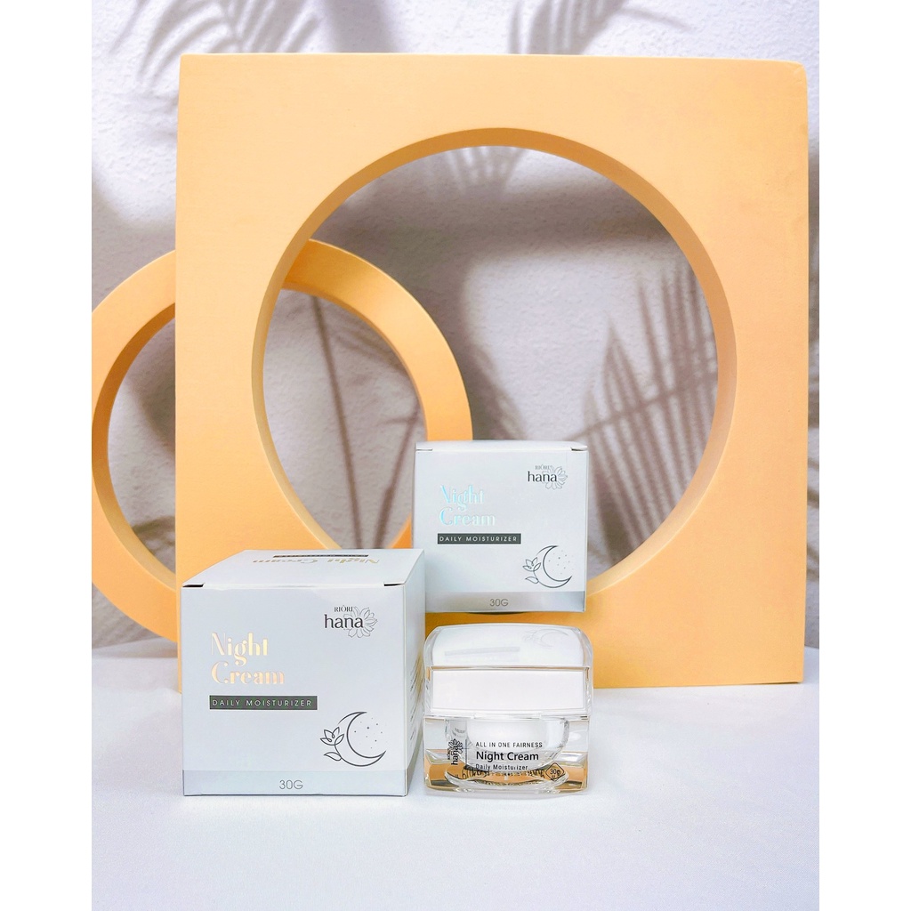 Ảnh Kem Dưỡng Trắng Da Ban Đêm RIORI HANA NIGHT CREAM 30g 2