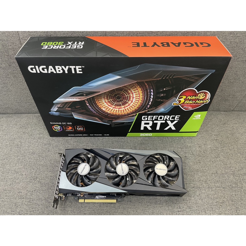 Vga Gigabyte Geforce Rtx 3060 Gaming Oc 12gb 2nd Shopee Việt Nam 0335