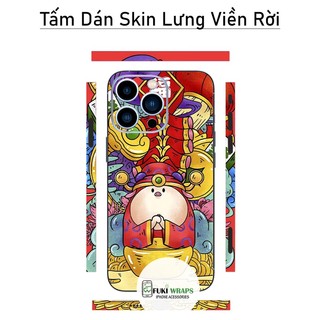 Tấm dán Skin Mặt Sau Heo Thần Tài FULL VIỀN Dành Cho 14 pro max , 13 pro max , 12 pro max , 11 pro max - FukiShop