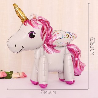 Bóng Trang Trí Hinh Ngựa Pony 4D Trang Trí Sinh Nhật Cho Bé Gái
