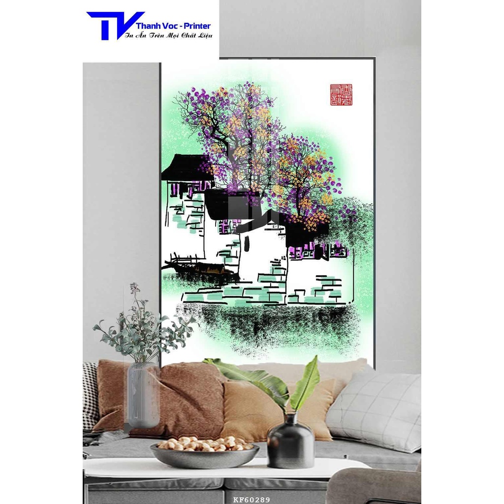 Tranh Treo Tường Cổ Điển , Tranh Tráng Gương D40x60cm D50x75cm D60x90cm D70x110m