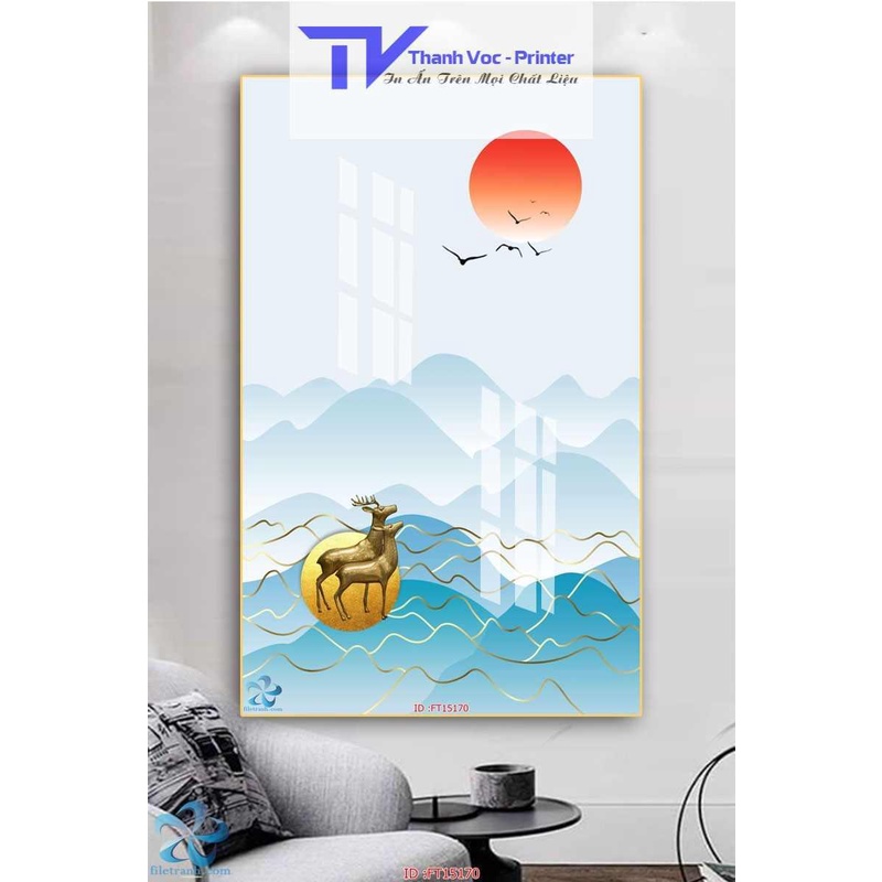Tranh Treo Tường Tráng Gương 3D Trang Trí Phòng Khách , Phòng Ngủ
