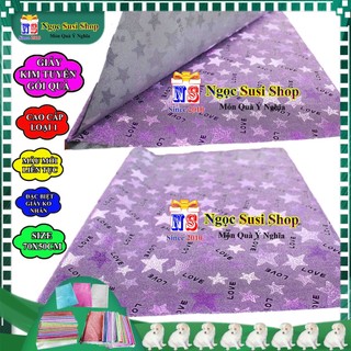 (COMBO 5-10) GIẤY GÓI QUÀ KIM TUYẾN CAO CẤP CHIẾU LẤP LÁNH SIZE 70X50CM - GIẤY KIM TUYẾN GÓI QUÀ SANG TRỌNG
