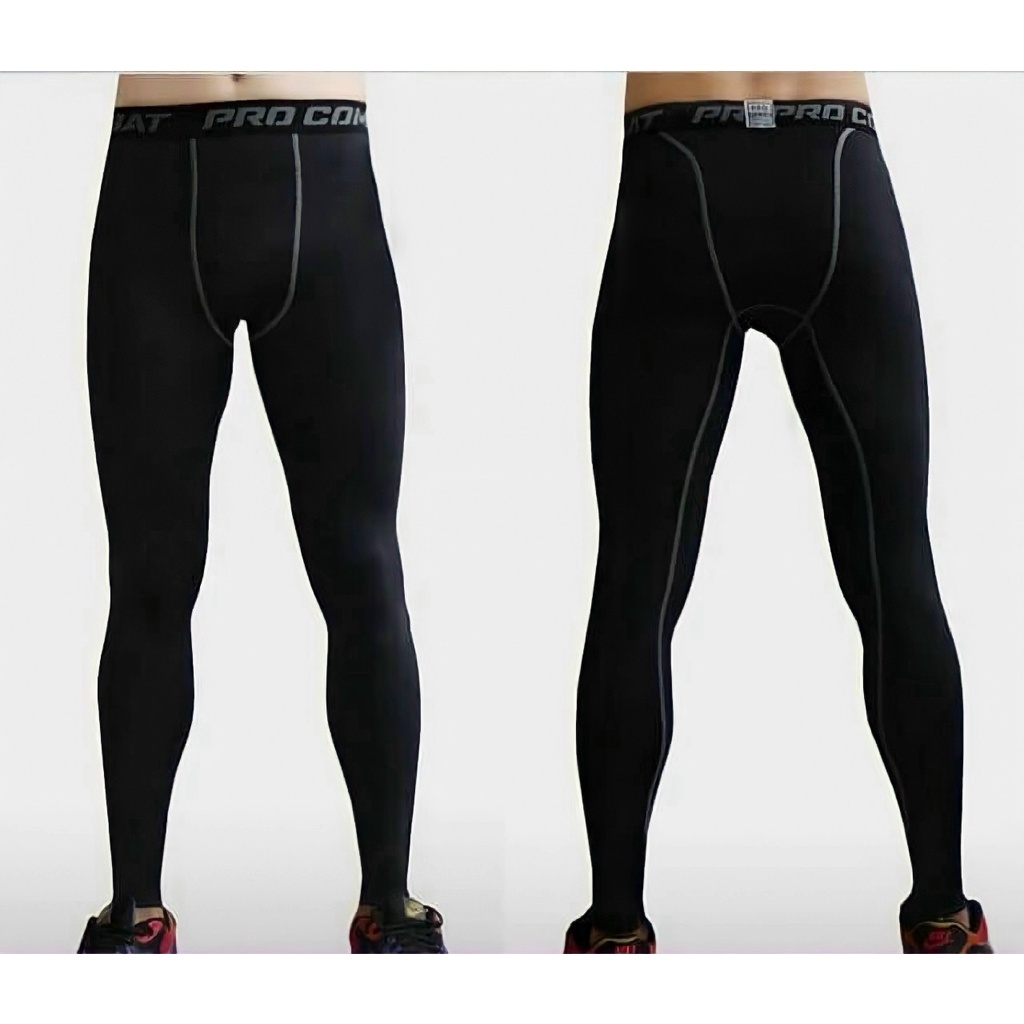 Quần giữ nhiệt combat legging nam dáng bó đẹp màu đen, tập gym, mặc lót trong cực thích