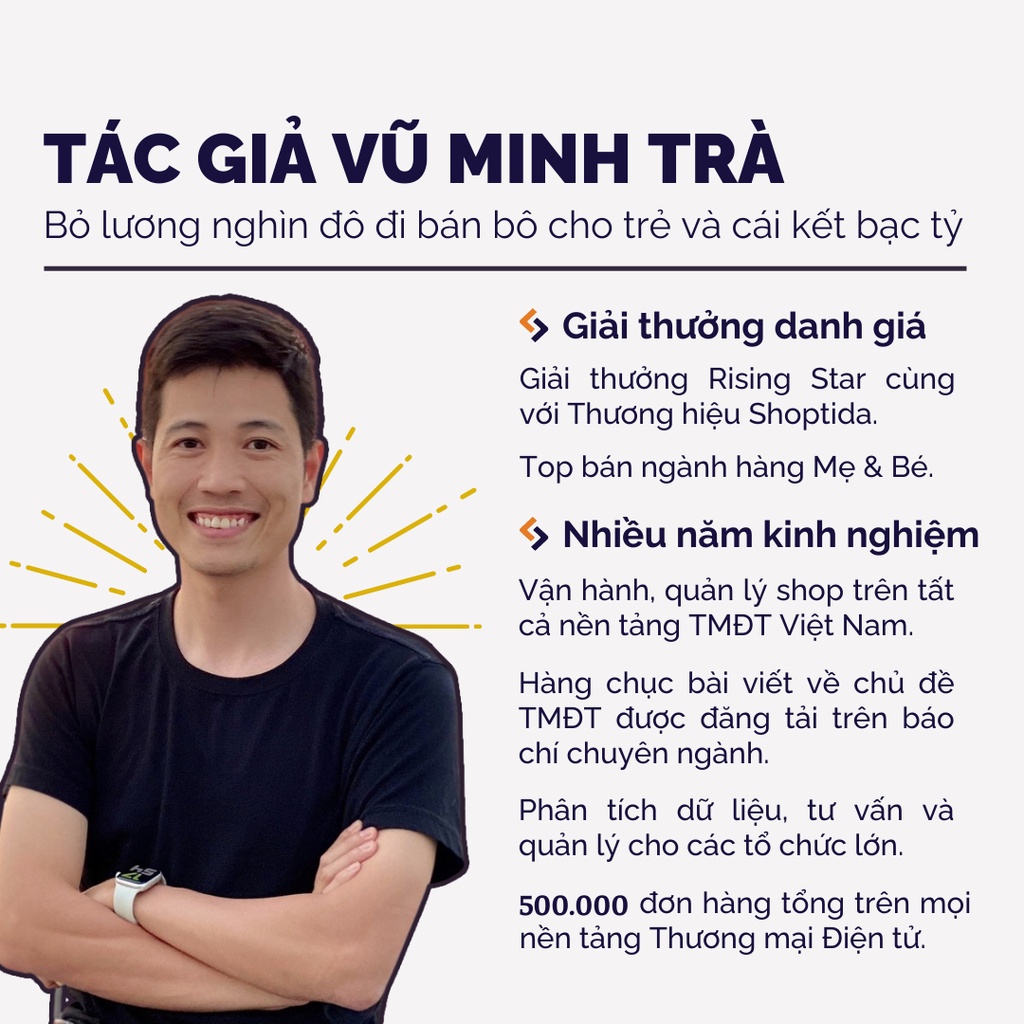 Ảnh Sách Mở Khóa Thương Mại Điện Tử Việt Nam - Bí Kíp Trở Thành Best Seller Trên Shopee - Tác Giả Vũ Minh Trà 2