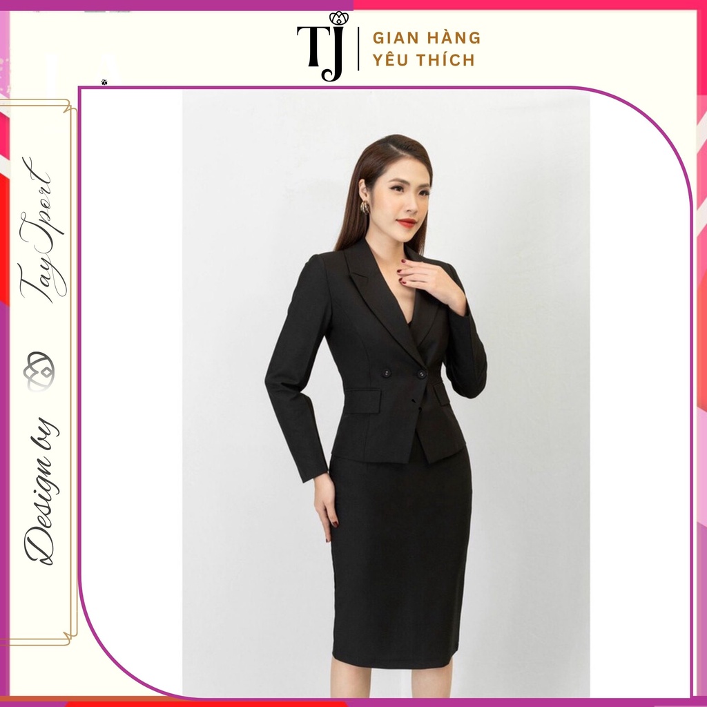 Set vest chân váy bút chì thời trang công sở ( hàng thiết kế - ảnh thật )