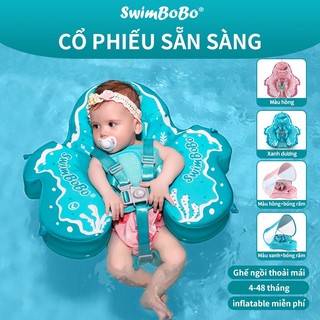 Phao Bơi Cho Bé Có Mái Che Nắng, Vòng Bơi Bơm Hơi Dưới Nách An Toàn, Thiết Kế Hoạt Hình Dễ Thương
