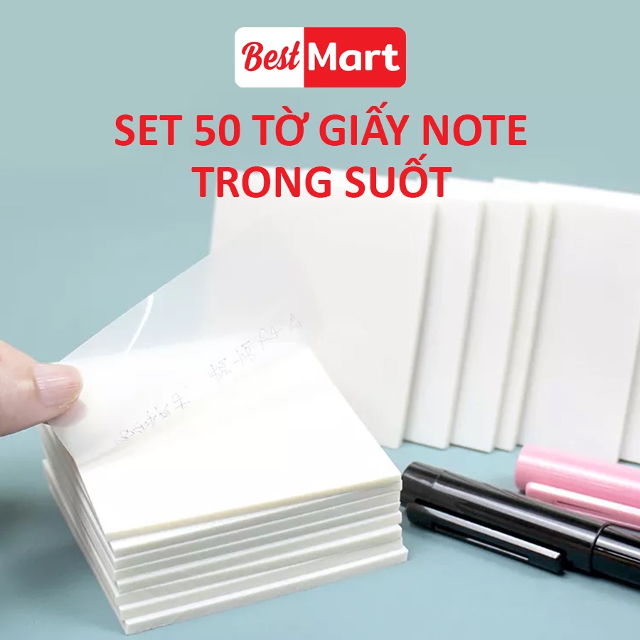 Giấy note ghi chú chống nước viết được tất cả các loại bút | Shopee ...
