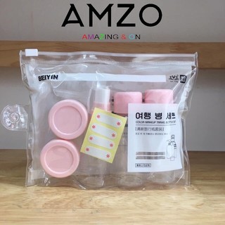 AMZO_BỘ CHIẾT MỸ PHẨM DU LỊCH MINI 5 MÓN NHỎ GỌN TIỆN LỢI