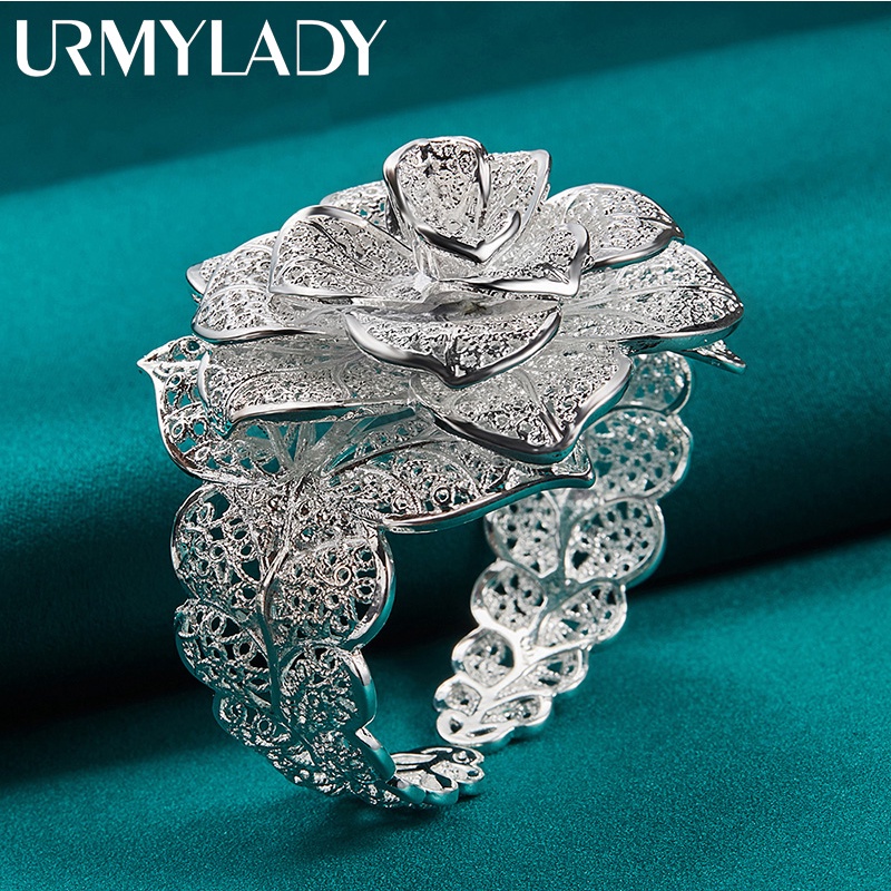 Vòng Đeo Tay Bạc Sterling 925 Hình Hoa Thời Trang Cho Nữ