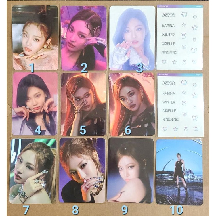 Ảnh photocard official Aespa My artist pack SMstore Savage Next