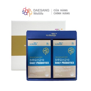 Set 2 hộp TPBVSK Men vi sinh 19 chủng lợi khuẩn Wellife Daily Probiotics 19 Hàn Quốc