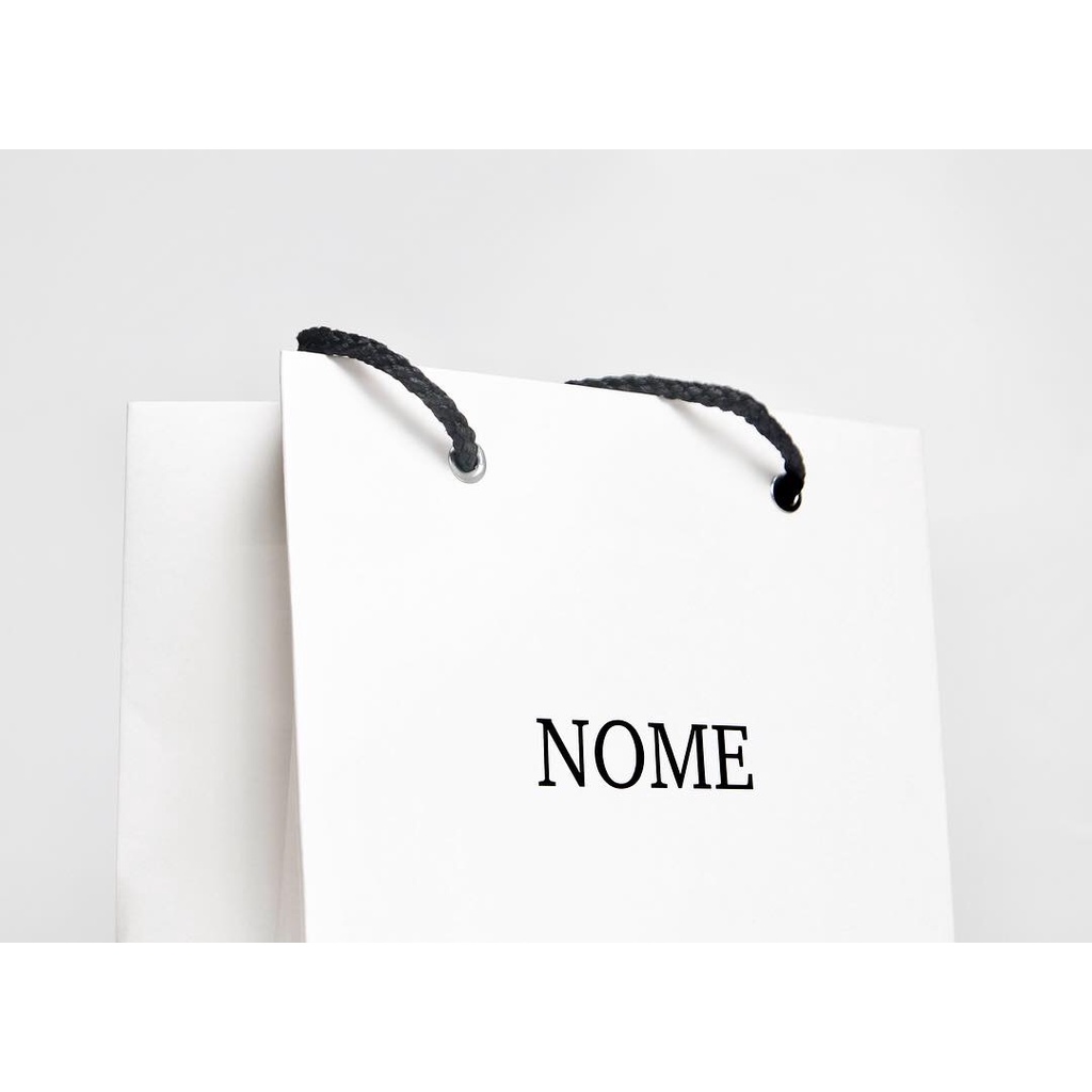 Túi giấy trắng logo NOME