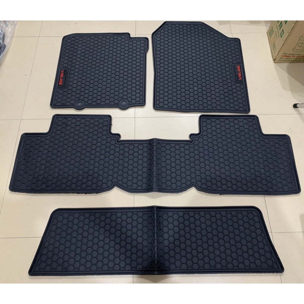 Thảm lót sàn ô tô Toyota Veloz, Toyota Avanza 2023, bộ trải sàn 3 hàng ghế PVC đúc, không mùi dễ dàng vệ sinh giá tốt