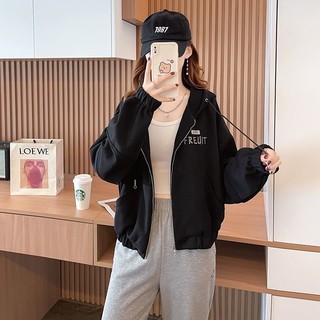 Áo Hoodie Lông Cừu Mỏng Phối Khóa Kéo Thiết Kế Mới 2022 Thời Trang Thu Đông Cho Nữ