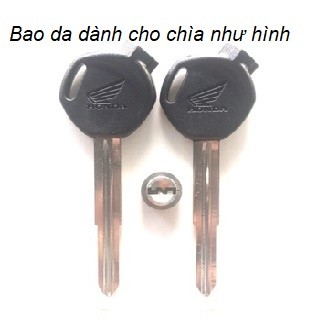 Bao da bò thật bọc chìa khóa các dòng xe Honda Wave, Vision, Lead, Future, Click....loại chìa cơ cũ