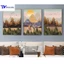Tranh Treo Tường tối Giản 6 , Tranh Tráng Gương ( Bộ 3 Tấm )