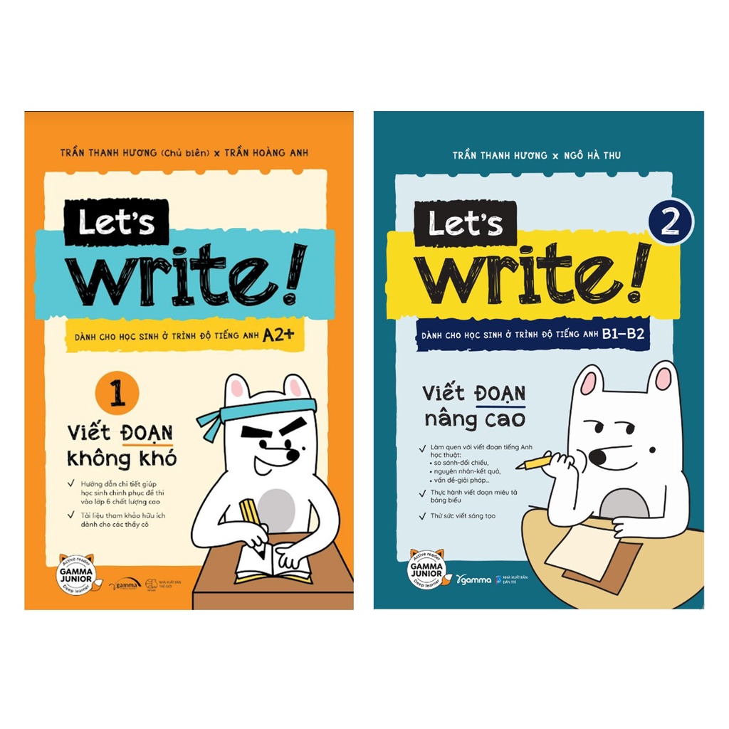 Sách - Combo Let's Write 1+2: Viết đoạn không khó + Viết đoạn nâng cao