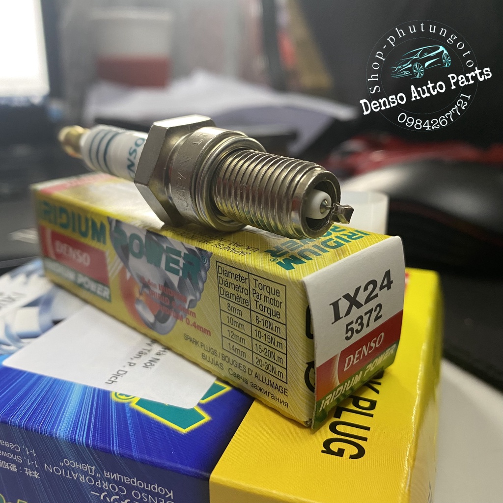 Bugi Denso Iridium power IX24 cho xe Suzuki GN 125, SYM HUSKY và SYM ...