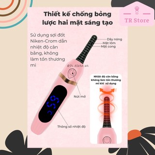 Máy uốn mi sạc điện hỗ trợ bấm mi giữ mi cong loại cao cấp
