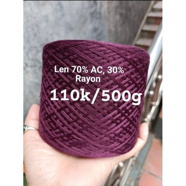 len AC pha Rayon màu đỏ,len Ac nhật, sét 500g | Shopee Việt Nam