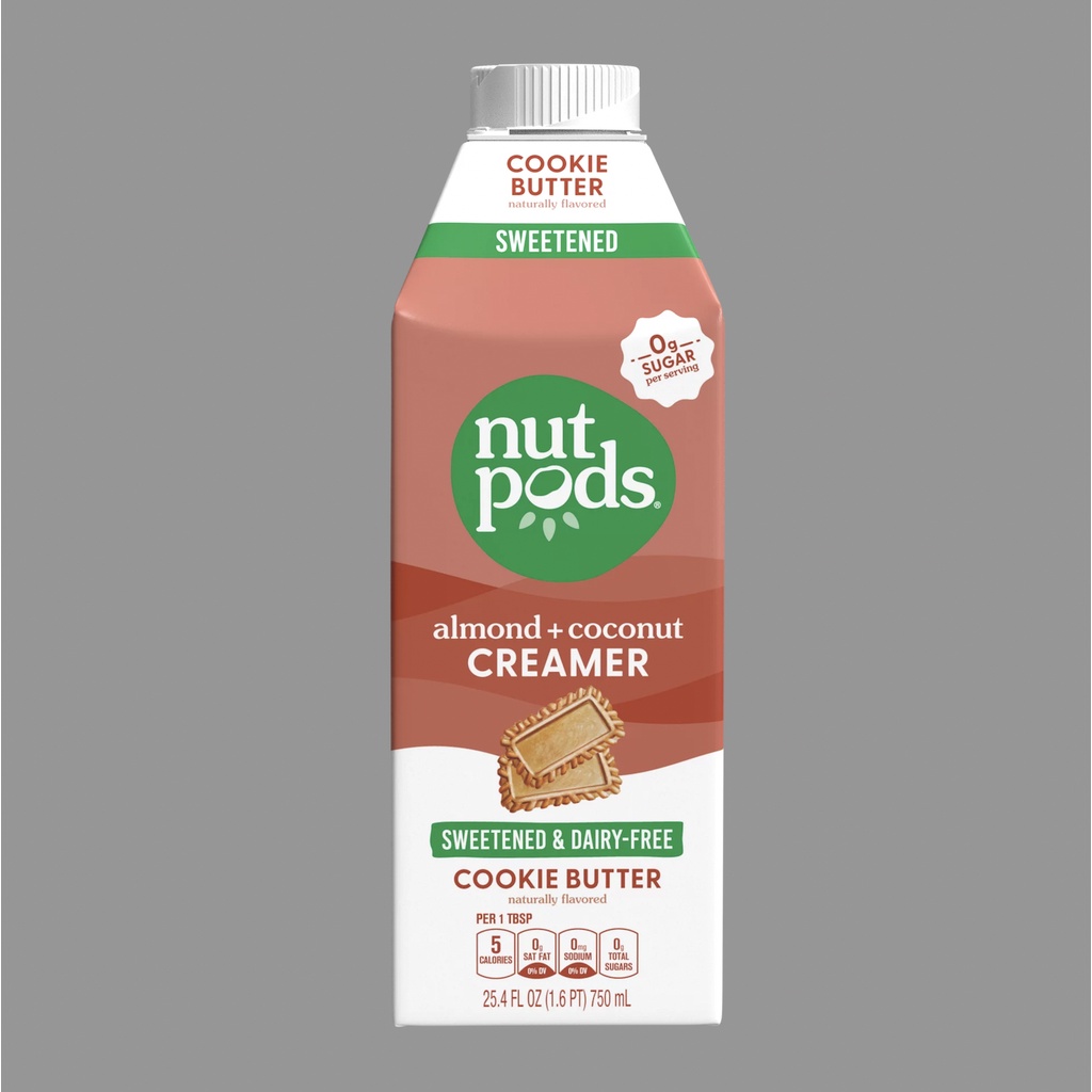 KEM SỮA LỎNG nutpods COOKIES BUTTER DairyFree Creamer, ĂN KIÊNG