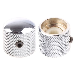 Charmantcc1 Núm Nút Âm Lượng Vòm Núm Cho Đàn Guitar Bass FD TL Kim Loại Chrome