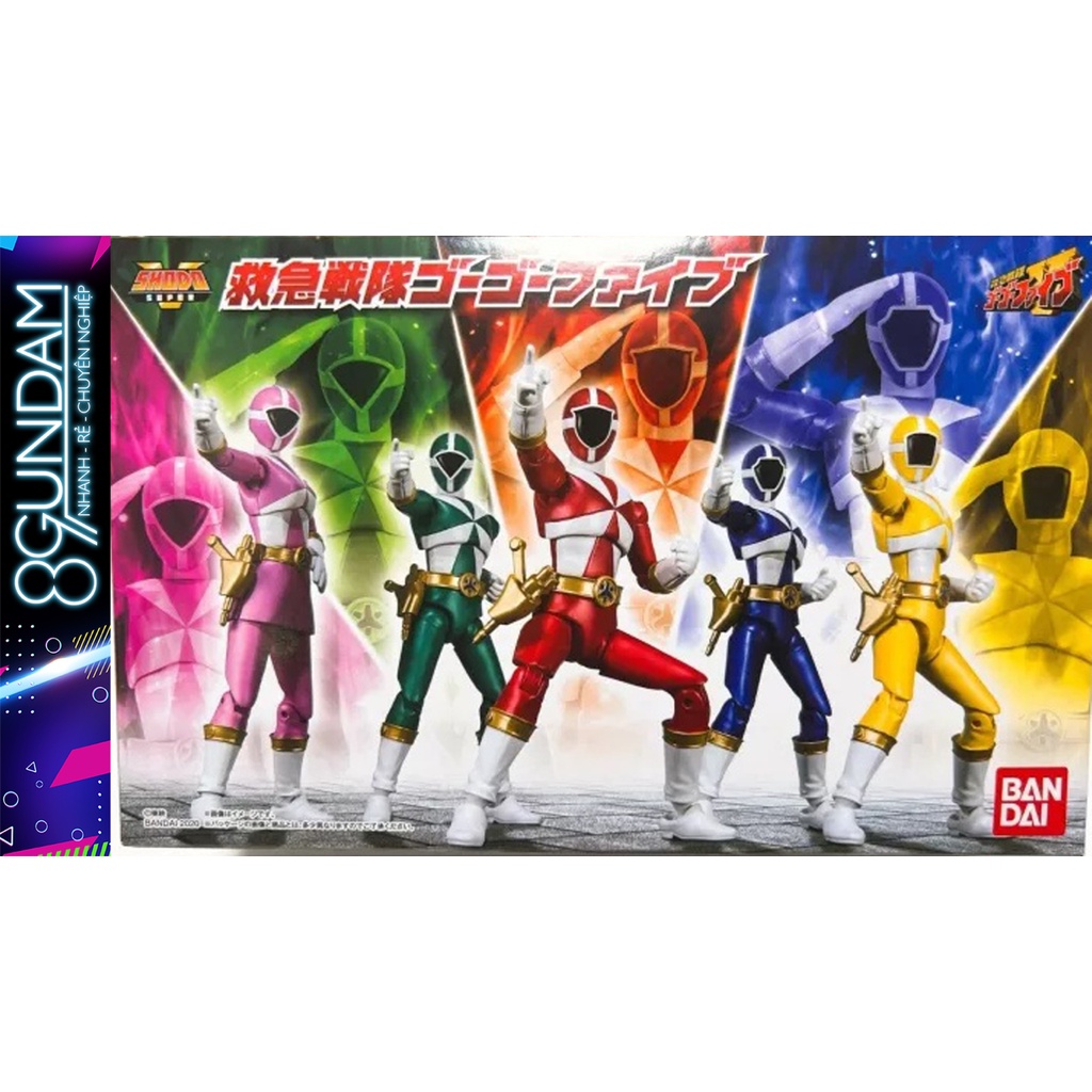 Mô Hình Lắp Ráp SHODO Super Kyukyu Sentai GoGo V Five Power Ranger ...
