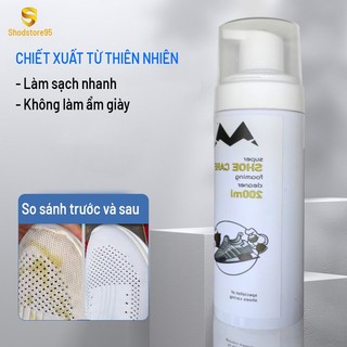 Bộ vệ sinh giày sneaker 200ml - vệ sinh giày thể thao, ba lô, túi sách, áo khoác