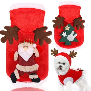 MoonPet Giáng Sinh Chó Quần Áo Cho Shih Tzu Ấm Chó Con Áo liền quần Mèo Áo Khoác Năm Mới Thú Cưng Quần Áo Giáng Sinh Trang Phục Cho Chó