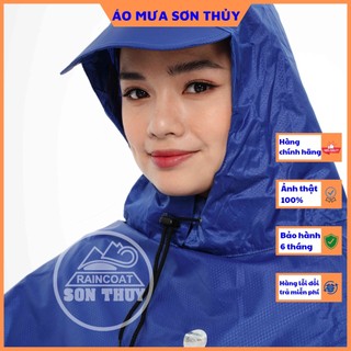 ( K7- CHẤT TỔ ONG) Áo mưa choàng siêu to Sơn Thủy - áo mưa vải dù cỡ đại  K7  Bigsize