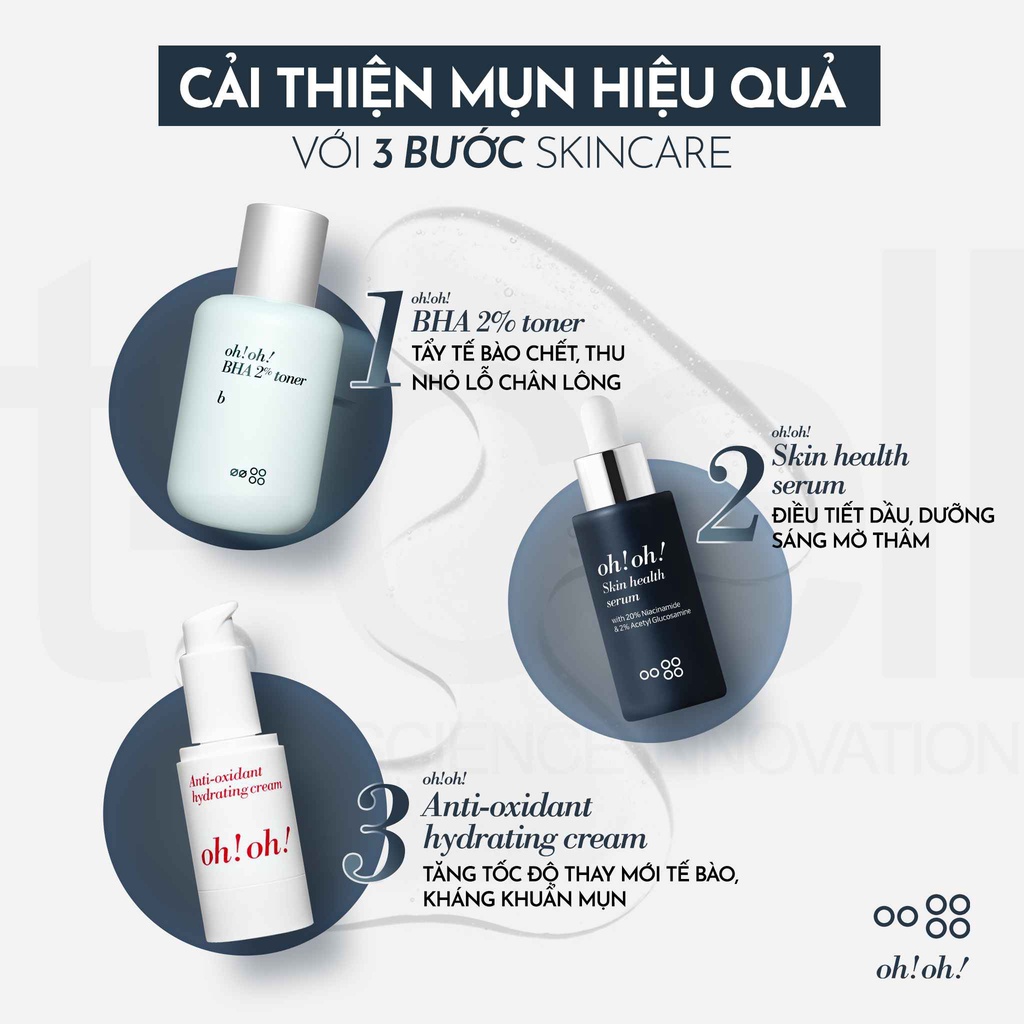 Sữa rửa mặt detox Oh!Oh! Microx Cleanser làm sạch sâu