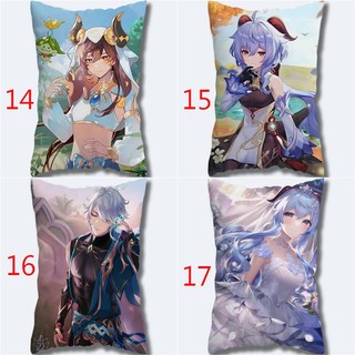 Genshin Impact Trò chơi phổ biến Alhaitham Tighnair Nilou Vỏ gối hình chữ nhật bằng vải Polyester một mặt Sofa Phòng ngủ Đệm ô tô Vỏ gối trang trí tại nhà (Không có gối bên trong)