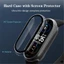 Vỏ bảo vệ 2 trong 1 + Phim bảo vệ màn hình cho Xiaomi Mi Band 7 Vỏ kính cường lực Phim đồng hồ thông minh Vỏ PC cho Xiaomi Mi Band7