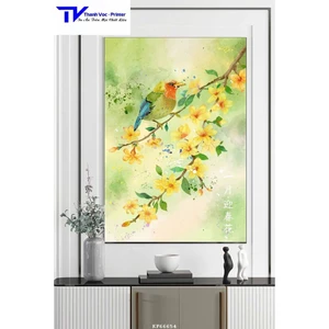Tranh Treo Tường Hình Các Loài Chim Chim Tối Giản , D40x60cm D50x75cm D60x90cm D70x120m