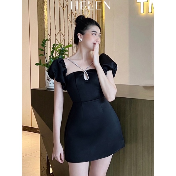 H.E.E - Đầm nữ Water Drop Dress HELEN thiết kế trễ vai sang chảnh đi chơi, đi tiệc
