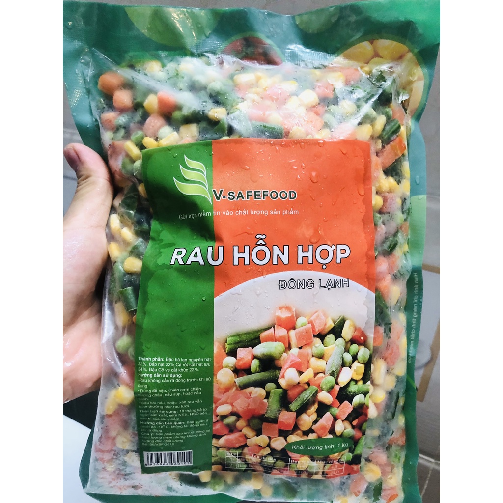 2Kg Rau củ hỗn hợp tiện lợi làm cơm chiên, soup,...