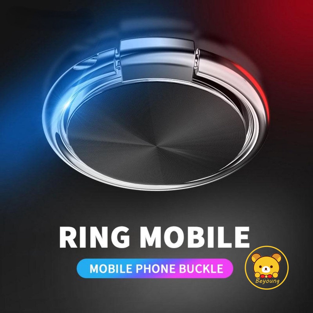 Nhẫn Nam Châm Đỡ Điện Thoại Xoay 360 Độ Bằng Kim Loại Sang Trọng
