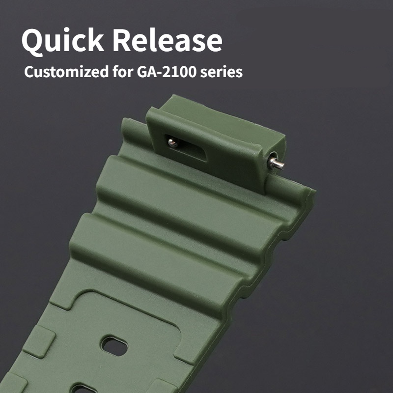 Dây Đeo Thay Thế Bằng Cao Su silicone tpu Tháo Gỡ Nhanh Cho Đồng Hồ casio ga2100 ga2110 ga 2100